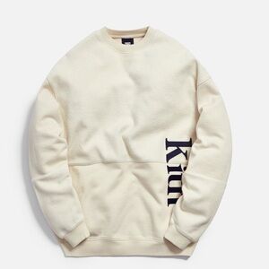 Kith Cream and Navy Crewneck Pullover